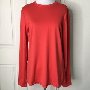 Patagonia Women’s Red Long Sleeve Baselayer Crewneck Shirt Size Large